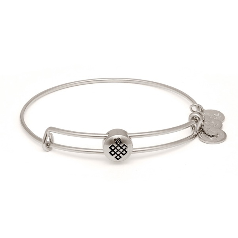 ALEX AND ANI Endless Knot Charm Bangle bracelet
